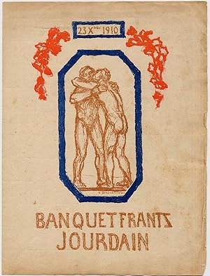 Banquet Frantz Jourdain 23 XII 1910. Banquet du Vendredi 23 Décembre 1910 . Offert par le Salon d...