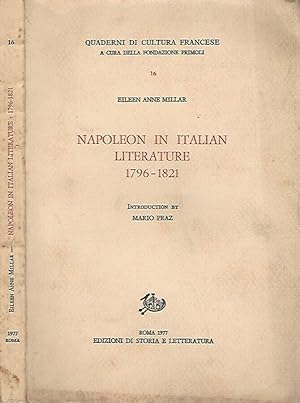 Bild des Verkufers fr Napoleon in italian literature 1796-1821 zum Verkauf von Biblioteca di Babele