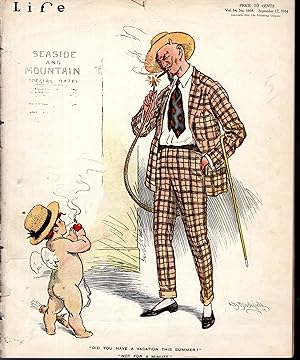 Bild des Verkufers fr Life Magazine, Volume 64, No. 1664: September 17, 1914 zum Verkauf von Dorley House Books, Inc.