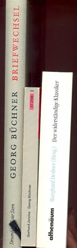 Bild des Verkufers fr (3 Werke von / zu Georg Bchner:) I: Hauschild, J.-Chr. (Hg.): Georg Bchner - Briefwechsel. Kritische Studienausgabe. II: Jancke, G.: Georg Bchner. Genese und Aktualitt seines Werkes. Einfhrung in das Gesamtwerk. III: Dedner, B. (Hg.): Der widerstndige Klassiker. Einleitungen zu Bchner vom Nachmrz bis zur Weimarer Republik. zum Verkauf von Antiquariat Buechel-Baur