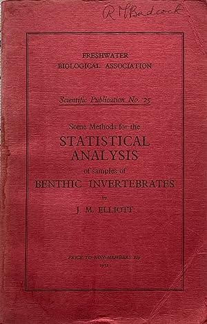 Some methods for the statistical analysis of samples of benthic invertebrates