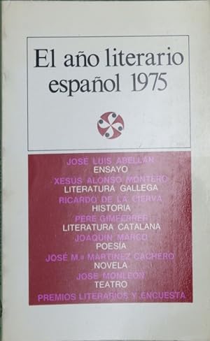 Imagen del vendedor de El año literario español 1975 a la venta por Librería Alonso Quijano