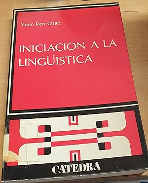 Seller image for Iniciacin a la lingstica. Traduccin Mara Dolores Moreno for sale by Outlet Ex Libris