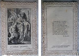 Antigua Estampa Religiosa - Old Card Religieuse : SAN RAFAEL ARCÁNGEL