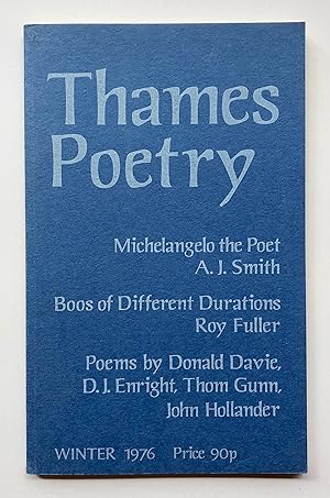 Bild des Verkufers fr Thames Poetry, Volume 1, Number 1, Winter 1975-76 zum Verkauf von George Ong Books