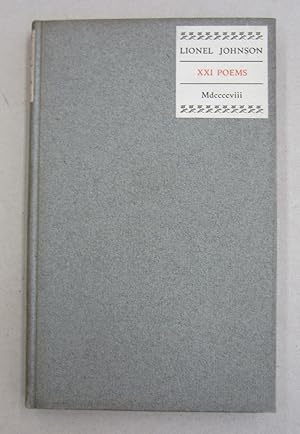 Seller image for Twenty-One (xxi) Poems for sale by Midway Book Store (ABAA)