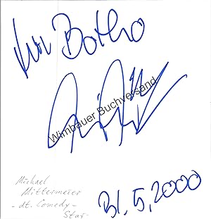 Seller image for Original Autogramm Michael Mittermeier /// Autogramm Autograph signiert signed signee for sale by Antiquariat im Kaiserviertel | Wimbauer Buchversand