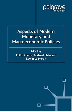 Bild des Verkufers fr Aspects of Modern Monetary and Macroeconomic Policies zum Verkauf von moluna