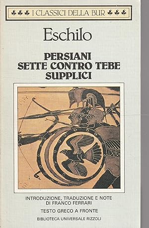 Immagine del venditore per Persiani ; Sette contro Tebe ; Supplici venduto da Messinissa libri