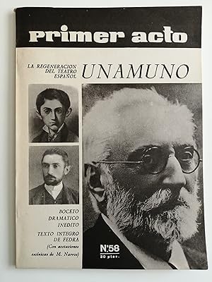 Primer acto : revista del teatro. Nº 58, noviembre 1964 : la regeneración del teatro español : Un...