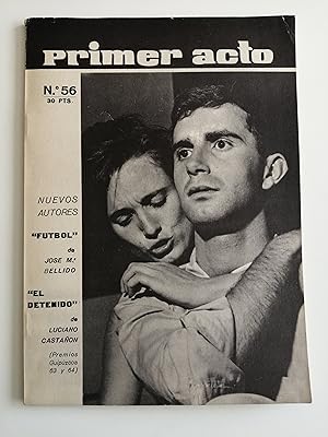 Primer acto : revista del teatro. Nº 56, septiembre 1964 : Nuevos autores : "Fútbol" de José Mª B...