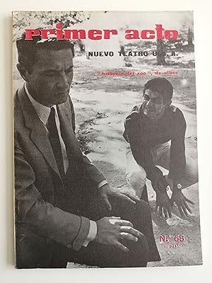 Imagen del vendedor de Primer acto : revista del teatro. N 68, 1965 : Nuevo teatro U.S.A. : "Historia del zoo", de Albee a la venta por Perolibros S.L.