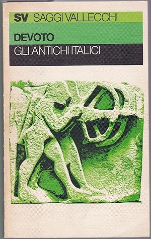 Bild des Verkufers fr Gli Antichi Italici zum Verkauf von Graphem. Kunst- und Buchantiquariat