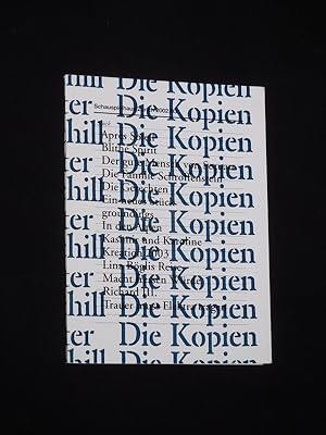 Immagine del venditore per Programmbuch Schauspielhaus Zrich 2002/03. DIE KOPIEN von Caryl Churchill. Insz.: Falk Richter, Choreographie: Meg Stuart, Bhnenbild: Katrin Hoffmann, Kostme: Martin Kraemer. Mit Andre Jung und Sebastian Rudolph (mit Stckabdruck) venduto da Fast alles Theater! Antiquariat fr die darstellenden Knste