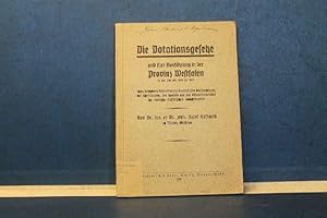 Die Dotationsgesetze und ihre Ausführung in der Provinz Westfalen in der Zeit von 1876 bis 1921 U...