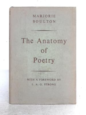 Bild des Verkufers fr The Anatomy of Poetry zum Verkauf von World of Rare Books