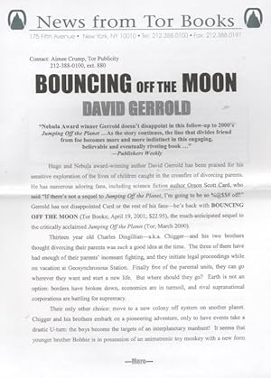 Immagine del venditore per Bouncing off the Moon by David Gerrold (First Edition) venduto da Heartwood Books and Art