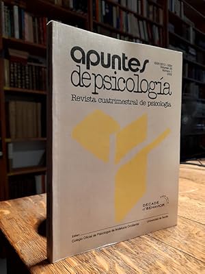 Apuntes de Psicología. Revista cuatrimestral.Volumen 20; Número 1. 2002.