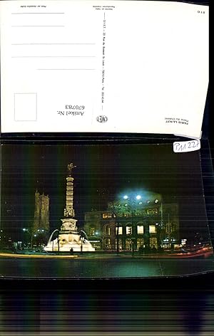 Seller image for 670783,Paris la Nuit Place du Chatelet Nacht Brunnen France for sale by Versandhandel Lehenbauer
