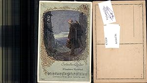 Bild des Verkufers fr 670338,Knstler Ak O. Elsner Liedkarte Schubertlieder Wanderers Nachtlied Notenzeile zum Verkauf von Versandhandel Lehenbauer