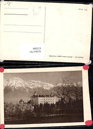 Bild des Verkufers fr 673984,Innsbruck Schloss Ambras Amras geg. Nordkette zum Verkauf von Versandhandel Lehenbauer