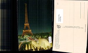 Seller image for 670796,Paris Vus du Palais de Chaillot les jardins du Trocadero b. Nacht Eiffelturm France for sale by Versandhandel Lehenbauer