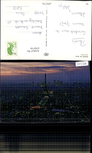 Seller image for 670779,Paris la Nuit Panorama b. Nacht France for sale by Versandhandel Lehenbauer