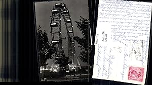 Bild des Verkufers fr 674403,Wien Leopoldstadt Riesenrad bei Nacht Prater zum Verkauf von Versandhandel Lehenbauer