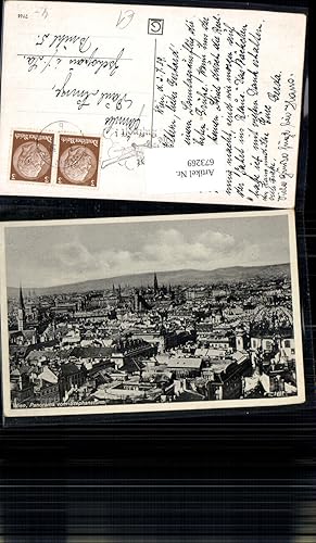 Bild des Verkufers fr 673269,Wien Vienna Innere Stadt Panorama v. Stephansdom zum Verkauf von Versandhandel Lehenbauer