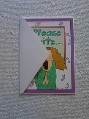 "Please Write.Greeting Card [Stationery]