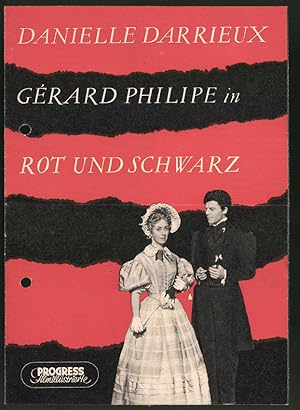 Bild des Verkufers fr Filmprogramm PFI Nr. 93 /55, Rot und Schwarz, Danielle Darrieux, Grard Philippe, Regie: Claude Autant-Lara zum Verkauf von Bartko-Reher