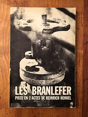 Imagen del vendedor de Les Branlefer, pice en deux actes a la venta por Librairie des Possibles