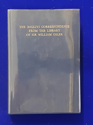 Immagine del venditore per The Baglivi Correspondence from the Library of Sir William Osler. venduto da Wykeham Books