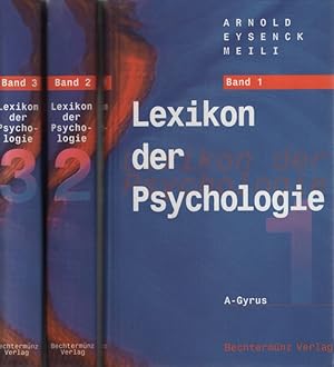 Seller image for Lexikon der Psychologie [3 Bd.e]. for sale by Fundus-Online GbR Borkert Schwarz Zerfa