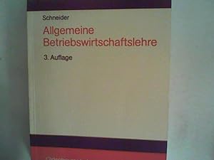 Seller image for Allgemeine Betriebswirtschaftslehre for sale by ANTIQUARIAT FRDEBUCH Inh.Michael Simon