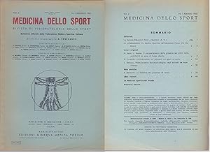 Imagen del vendedor de Medicina dello Sport N. 1 - Gennaio 1962 a la venta por libreria biblos