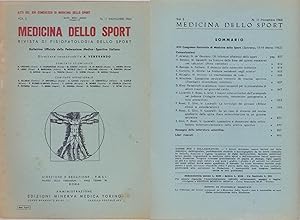 Imagen del vendedor de Medicina dello Sport N. 11 Novembre 1962 a la venta por libreria biblos