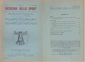 Imagen del vendedor de Medicina dello Sport N. 5 Maggio 1962 a la venta por libreria biblos