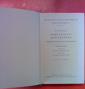Seller image for Homiletisches Quellenwerk 3/4. Homiletisches Handbuch II. Erste Abteilung. ZWeiter Band. Erste und zweite Auflage. for sale by biblion2
