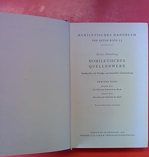 Imagen del vendedor de Homiletisches Quellenwerk 3/4. Homiletisches Handbuch II. Erste Abteilung. ZWeiter Band. Erste und zweite Auflage. a la venta por biblion2