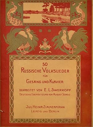 Bild des Verkufers fr 50 Russische Volkslieder fr Gesang und Klavier zum Verkauf von Adam Bosze Music Antiquarian