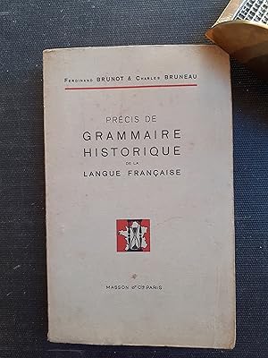 Imagen del vendedor de Prcis de Grammaire historique de la langue franaise a la venta por Librairie de la Garenne