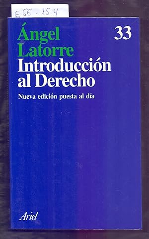 Seller image for INTRODUCCION AL DERECHO for sale by Libreria 7 Soles