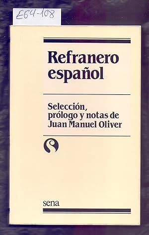 Bild des Verkufers fr REFRANERO ESPAOL zum Verkauf von Libreria 7 Soles