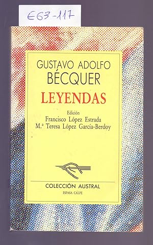 Seller image for LEYENDAS (COLECCION AUSTRAL NUMERO A36) for sale by Libreria 7 Soles