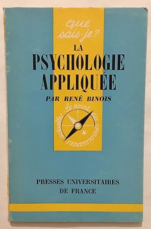 Bild des Verkufers fr La psychologie applique zum Verkauf von librairie philippe arnaiz