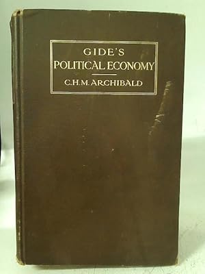 Immagine del venditore per Gide's Political Economy venduto da World of Rare Books