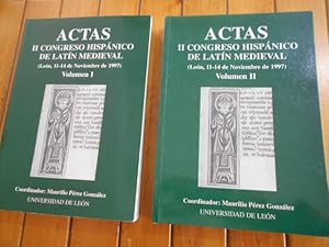 Imagen del vendedor de Actas. II Congreso hispnico de latn medieval. (Len, 11-14 de noviembre de 1997) TOMOS I y II a la venta por Librera Camino Bulnes