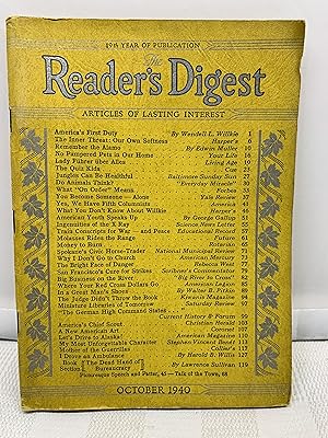 Reader's Digest: Volume 35, No. 208; August, 1939