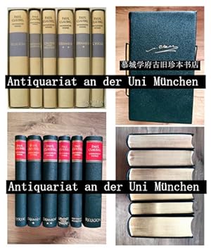 Paul Claudel: Gesammelte Werke. 6 Bände (Vorzugsausgabe im Leder).